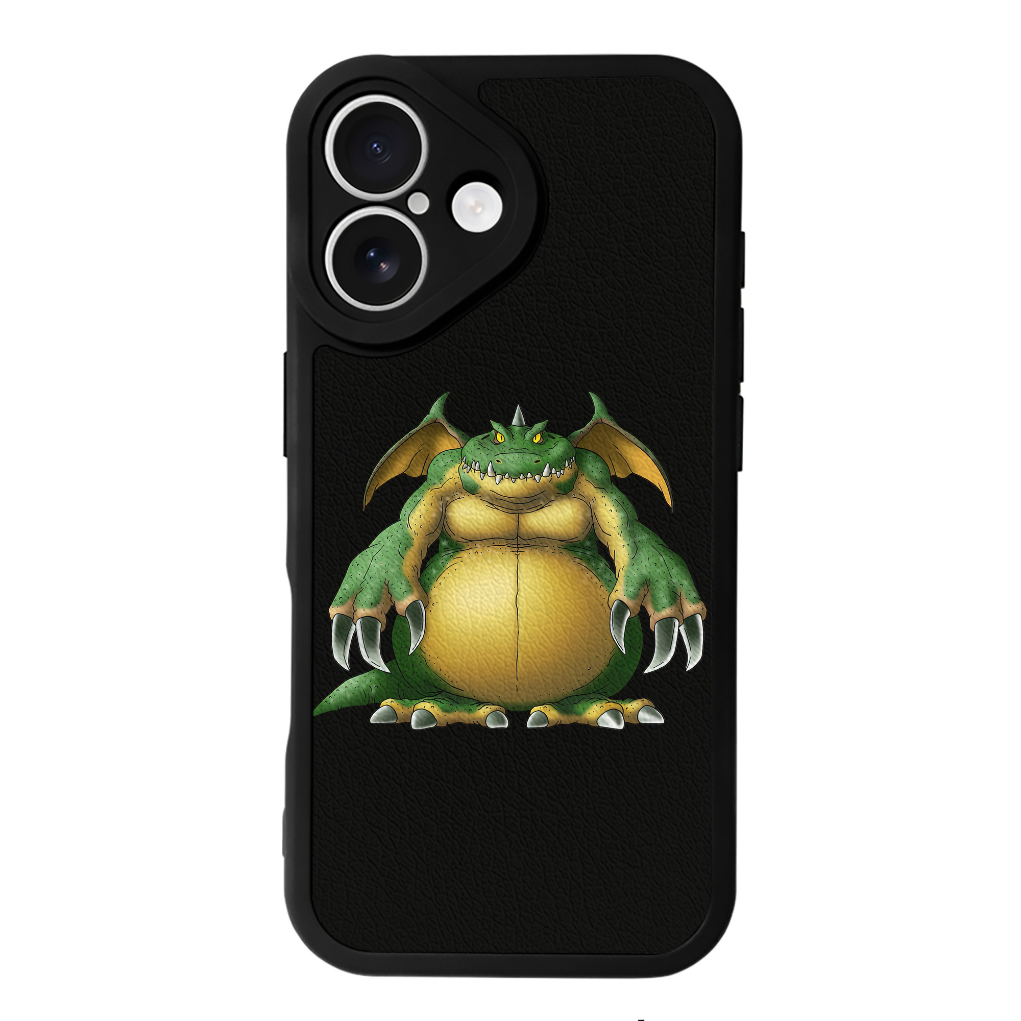 （画像用） ドラゴンクエスト Doragon Kuesuto Dragon Quest 【iPhone 16シリーズ対応】シリコンスマホケース（レザー調） 材質：シリコン
